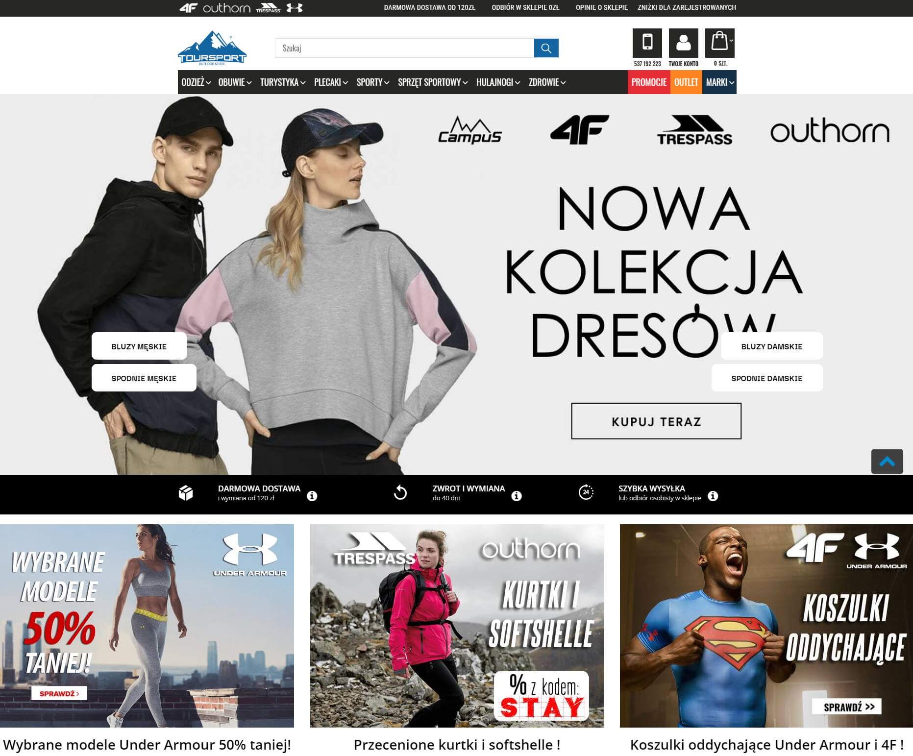 Toursport.pl - sklep online ze sprzętem sportowym